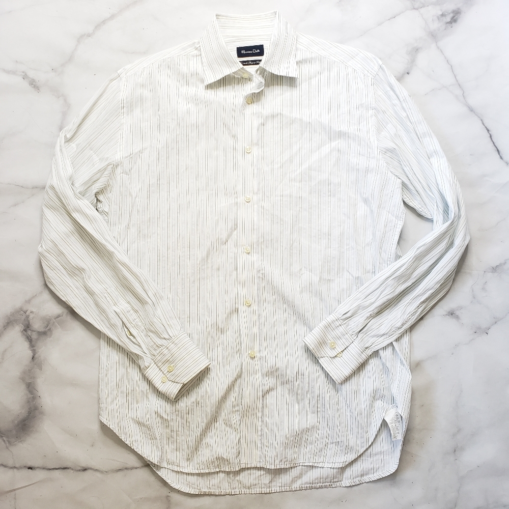 Massimo Dutti striped dress button up shirt